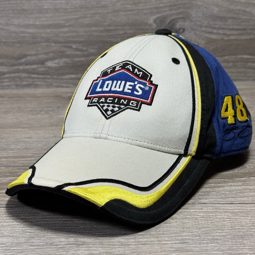 NASCAR Hat Team Lowes Racing Jimmie Johnson 48 Hendricks Motors Cap Drivers Line